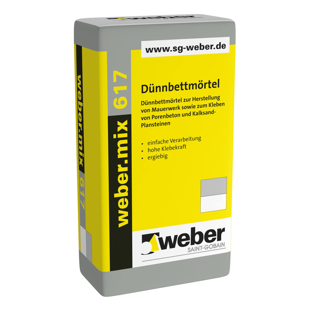 weber.mix 617 Verpackung weber.mix 617